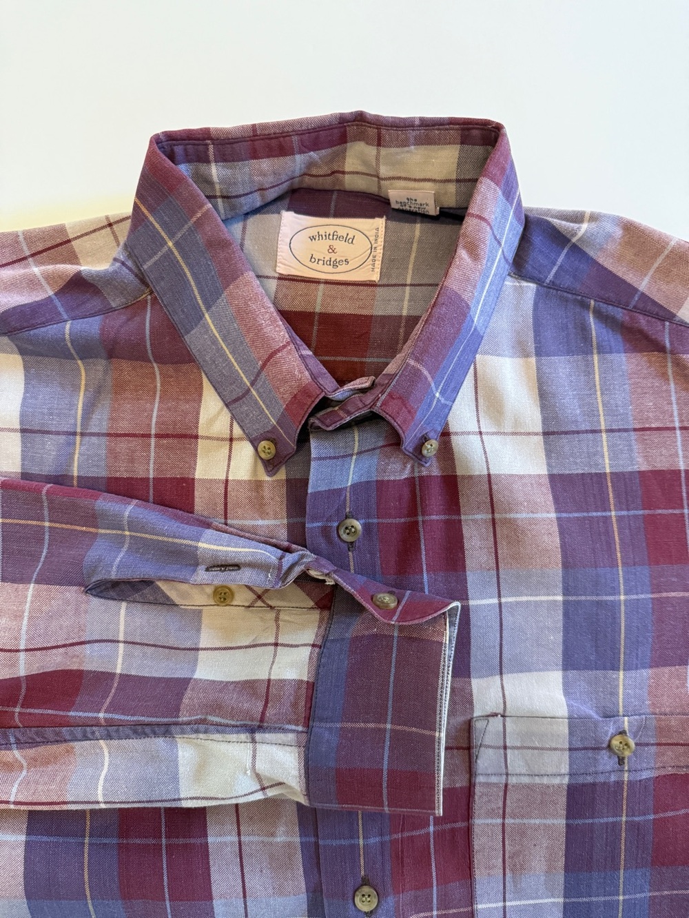 Whitfield & Bridges Shirt – Men’s Large – 100% Cotton
